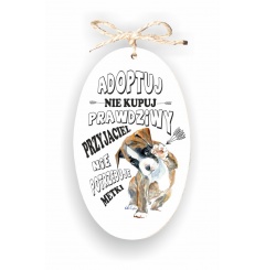 Zawieszka Elipsa 01 - Adoptuj - nie kupuj... - E/01/1229 (pion)