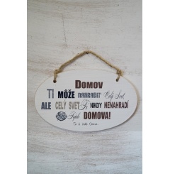 Zawieszka Elipsa 01 - Domov ti moze nahradit cely svet... - E/01/10SK