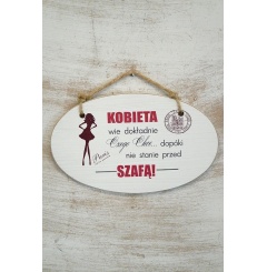 Zawieszka Elipsa 01 - Kobieta wie dokładnie... - E/01/605