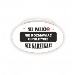 Zawieszka Elipsa 01 - Nie palić  - E/01/1461