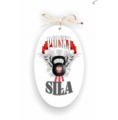 Zawieszka Elipsa 01 - Polska siła - E/01/1234 (pion)