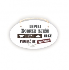 Zawieszka Elipsa 02 - Lepiej dobrze zjeść...- E/02/606