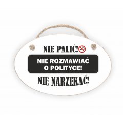 Zawieszka Elipsa 03 - Nie palić - E/03/1461