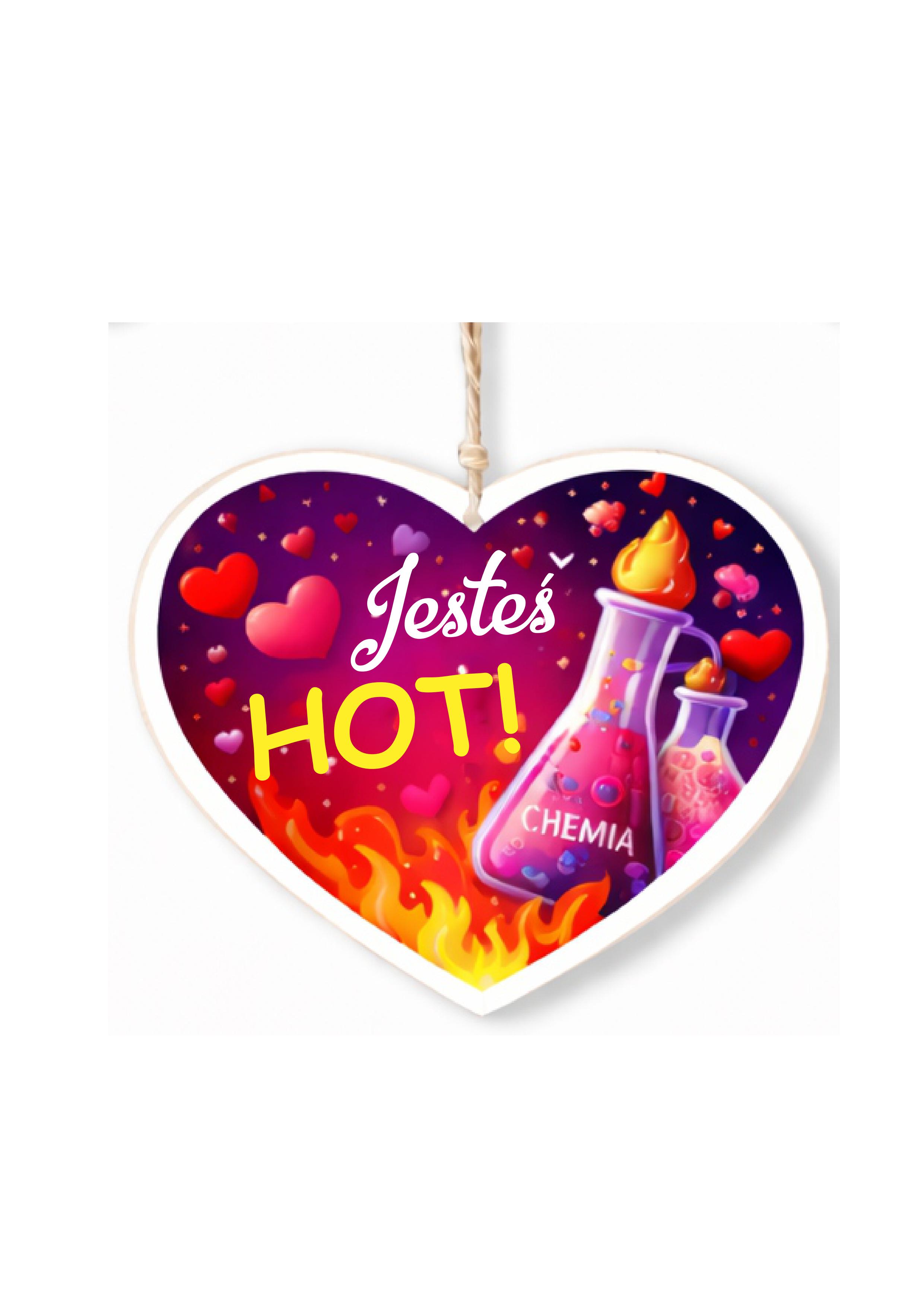 Zawieszka Serce 03 - Jesteś HOT - S/03/1478