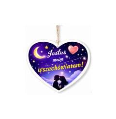 Zawieszka Serce 03 - Jesteś moim wszechświatem - S/03/1477