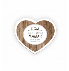 Magnes Zawieszka Serce 02 - Dom jest tam, gdzie jest moja mama... - MS/02/13M