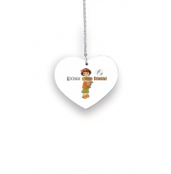 Zawieszka Serce 01 - Kocham Cię, Dziadziu (dziewczynka) ... - S/01/296