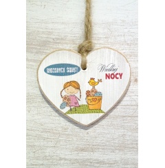 Zawieszka Serce 01 - Radosnych świąt - wielkiej nocy ... - S/01/04 W
