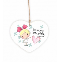 Zawieszka Serce 01 - Dom jest tak gdzie serce -  S/01/1237