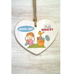 Zawieszka Serce 02 - Radosnych świąt - wielkiej nocy! - S/02/04 W