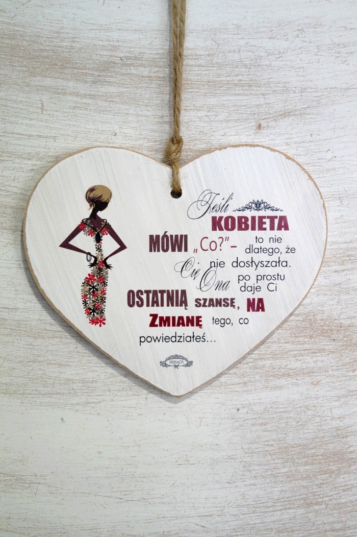 Zawieszka Serce 03 - Jeśli kobieta... - S/03/300