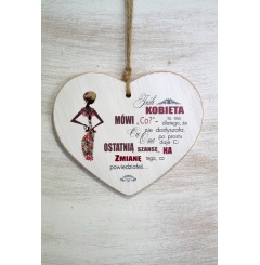 Zawieszka Serce 03 - Jeśli kobieta... - S/03/300