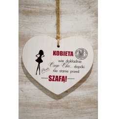 Zawieszka Serce 03 - Kobieta wie dokładnie... - S/03/605