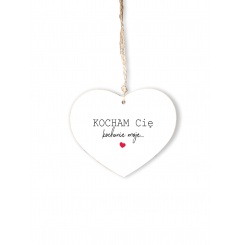 Zawieszka Serce 03 - "Kocham Cię kochanie..." - S/03/1371