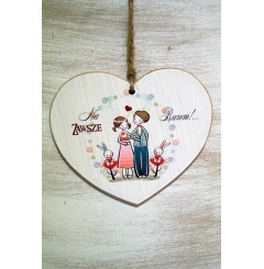 Zawieszka Serce 03 - Na zawsze razem... - S/03/275
