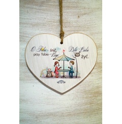 Zawieszka Serce 03 - O Tobie śnić, przy Tobie być... - S/03/281