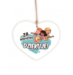 Zawieszka Serce 03 - Za wszystko dziękuję! - S/03/1144