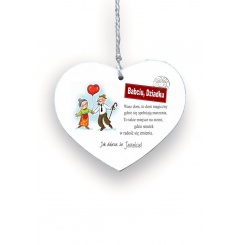 Zawieszka Serce 04 - Babciu, dziadku... - S/04/597