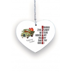 Zawieszka Serce 04 - Dziadek - Drogi... - S/04/323
