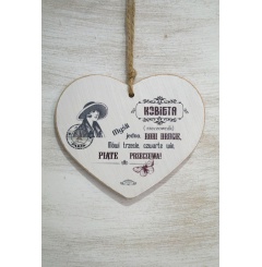 Zawieszka Serce 04 - Kobieta (rzeczownik)... - S/04/385