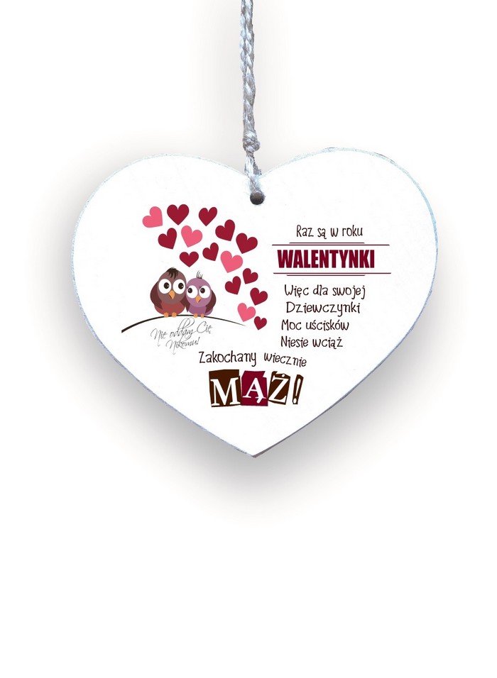 Zawieszka Serce 04 - Raz są w roku walentynki... - S/04/717