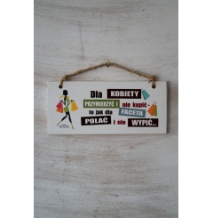 Tabliczka 02 - Dla kobiety przymierzyć i nie kupić...  - TC/02/466