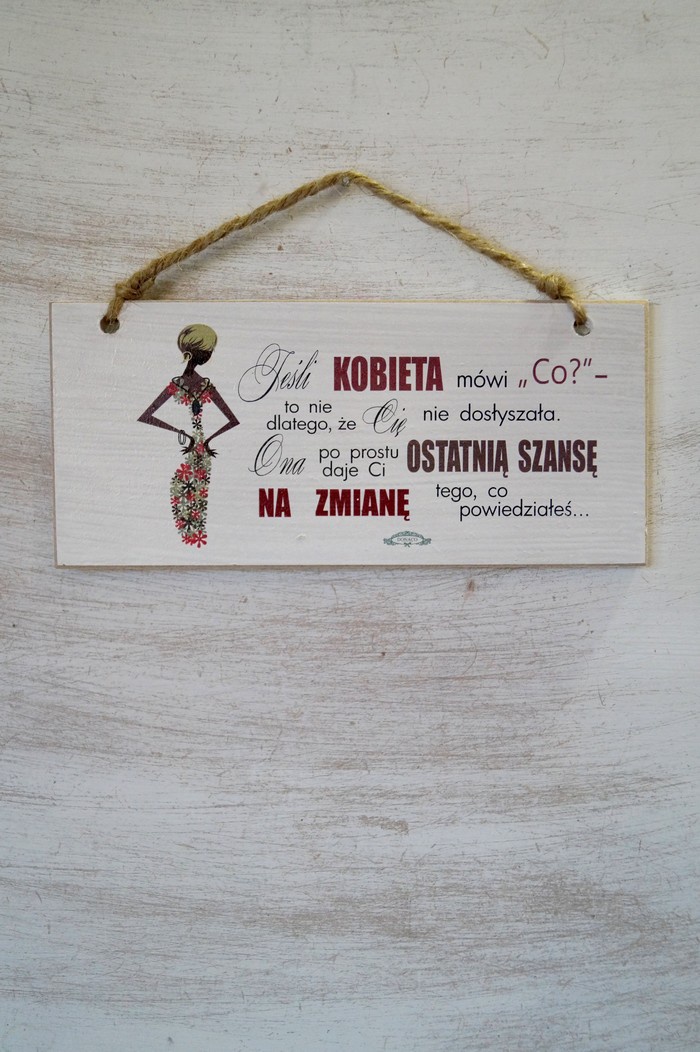 Tabliczka 02 - Jeśli kobieta... - TC/02/300