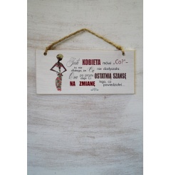 Tabliczka 02 - Jeśli kobieta...  - TC/02/300