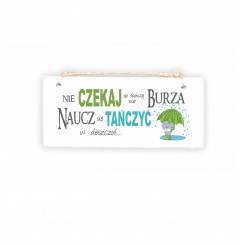 Tabliczka 02 - Nie czekaj, aż skończy się burza...  - TC/02/72