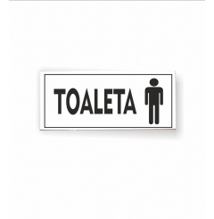 Tabliczka 02 - TOALETA (męska)  - TC/02/1267