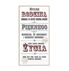 Tabliczka 08 - Bycie rodziną oznacza, że jesteś... - TC/08/483