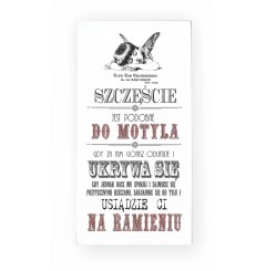 Tabliczka 08 - "Szczęście jest podobne do motyla..." - TC/08/707